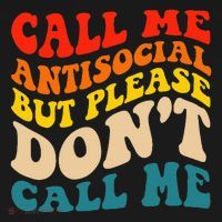 Call Me Antisocial But Please DonT Call Me USA-Made Doggie Bandana thumb 2