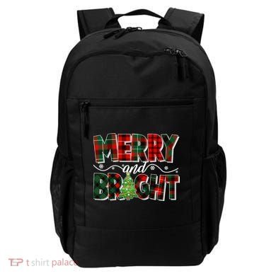 Christmas Merry And Bright Red And Green Patterns Backpack