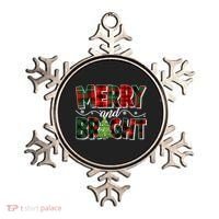 Christmas Merry And Bright Red And Green Patterns Ornament thumb 0