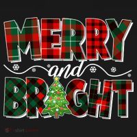 Christmas Merry And Bright Red And Green Patterns Kids Sweatshirt thumb 2