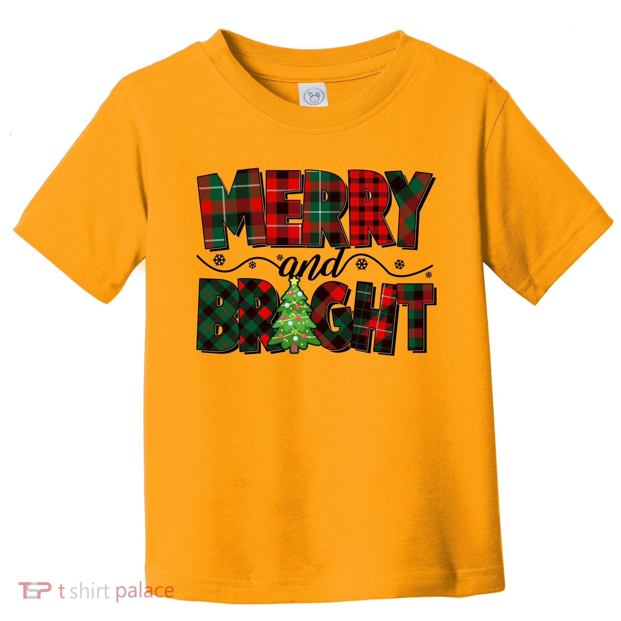 Christmas Merry And Bright Red And Green Patterns Toddler T-Shirt