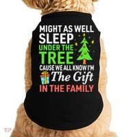 Christmas Might As Well Sleep Under the Tree  Doggie Tank thumb 0