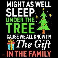 Christmas Might As Well Sleep Under the Tree  Women's Hoodie thumb 2