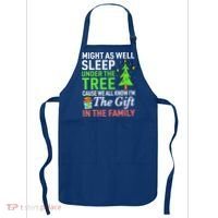 Christmas Might As Well Sleep Under the Tree  Apron thumb 0