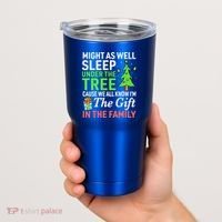 Christmas Might As Well Sleep Under the Tree  Tumbler thumb 2