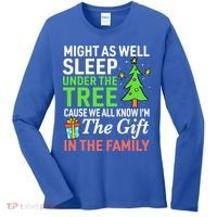 Christmas Might As Well Sleep Under the Tree  Women's Long Sleeve Shirt thumb 0