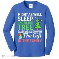 Christmas Might As Well Sleep Under the Tree  Kids Long Sleeve Shirt thumb 0