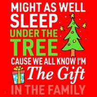 Christmas Might As Well Sleep Under the Tree  Santa Hat thumb 1