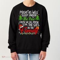 Christmas Might As Well Sleep Under The Tree Women's Sweatshirt thumb 0