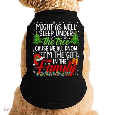 Christmas Might As Well Sleep Under The Tree Doggie Tank