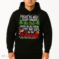 Christmas Might As Well Sleep Under The Tree Hoodie thumb 2