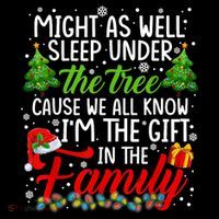 Christmas Might As Well Sleep Under The Tree Women's Hoodie thumb 2