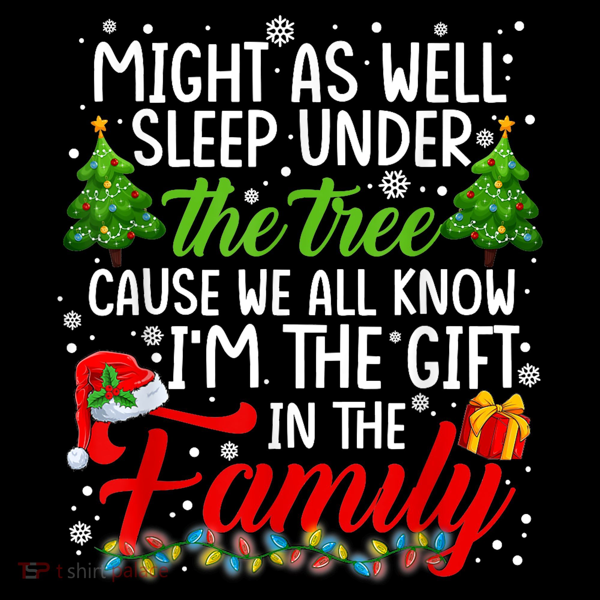 Christmas Might As Well Sleep Under The Tree Women's Hoodie