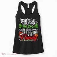 Christmas Might As Well Sleep Under The Tree Women's Tank Top thumb 0