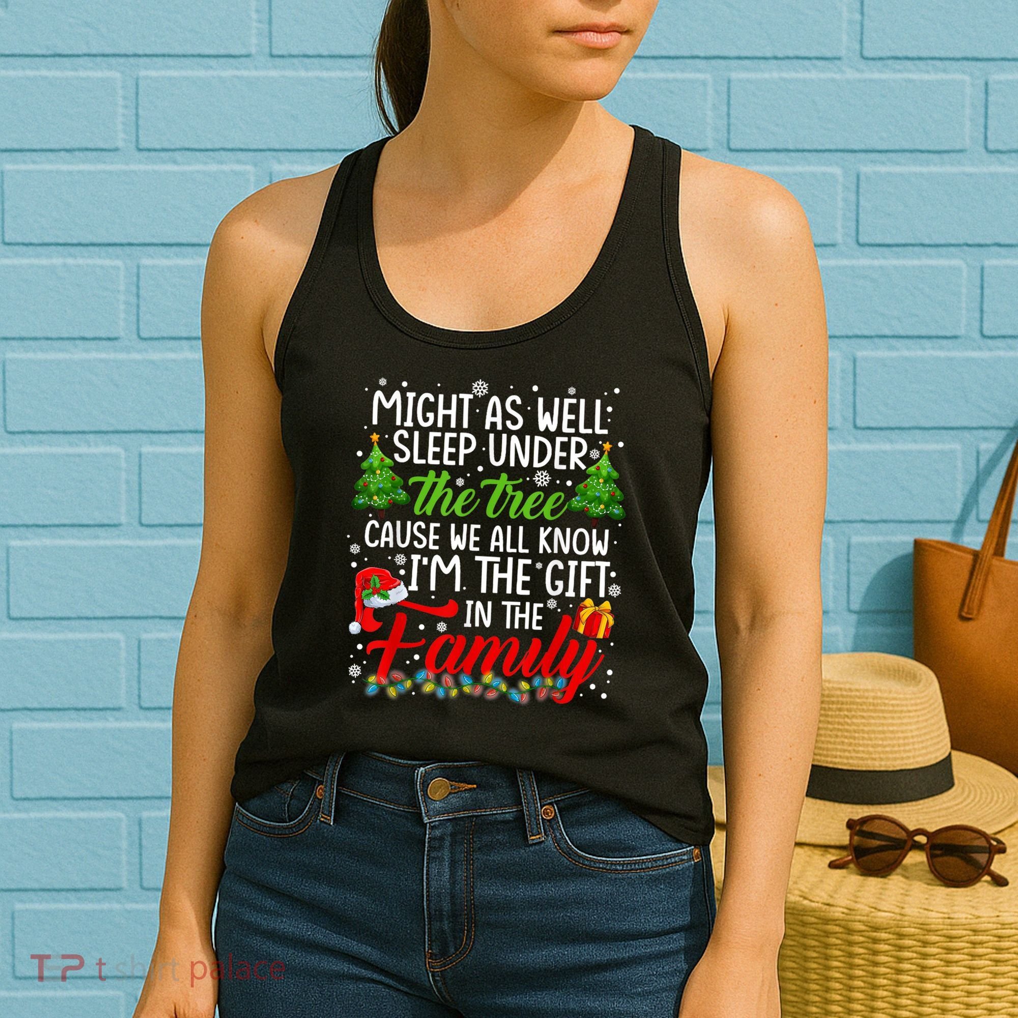 Christmas Might As Well Sleep Under The Tree Women's Tank Top