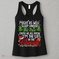 Christmas Might As Well Sleep Under The Tree Women's Tank Top thumb 3