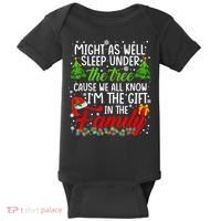 Christmas Might As Well Sleep Under The Tree Baby Bodysuit thumb 0