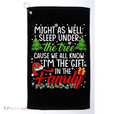 Christmas Might As Well Sleep Under The Tree Golf Towel