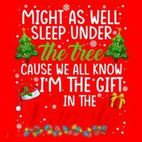 Christmas Might As Well Sleep Under The Tree Santa Hat thumb 1
