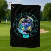 Cancer Moonchild Astrology Zodiac Horoscope Golf Towel thumb 1