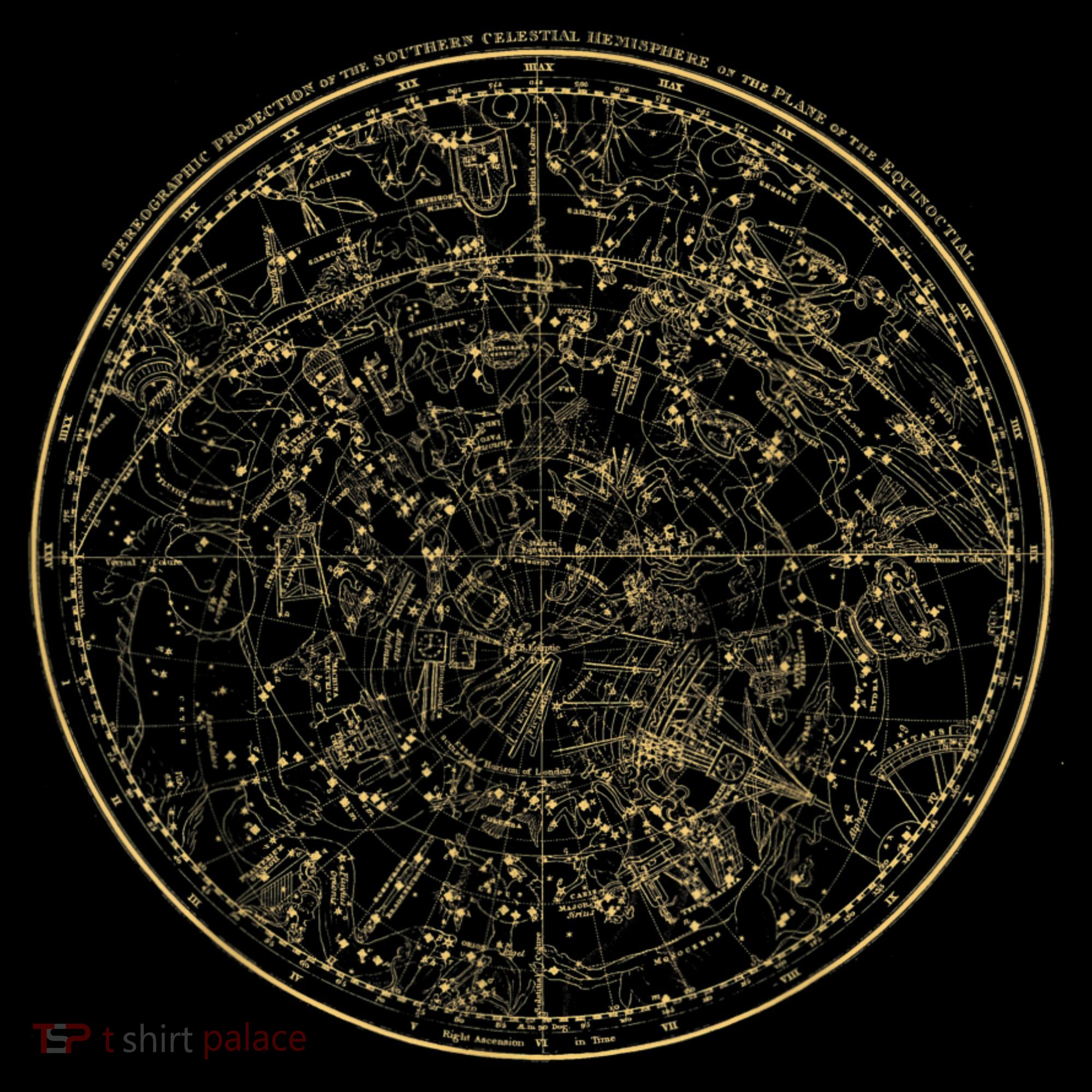 Constellations Map, Astronomy Astrology Mythology USA-Made Doggie Bandana