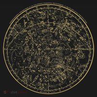 Constellations Map, Astronomy Astrology Mythology Polo thumb 3