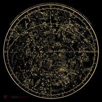 Constellations Map, Astronomy Astrology Mythology Women's Hoodie thumb 2