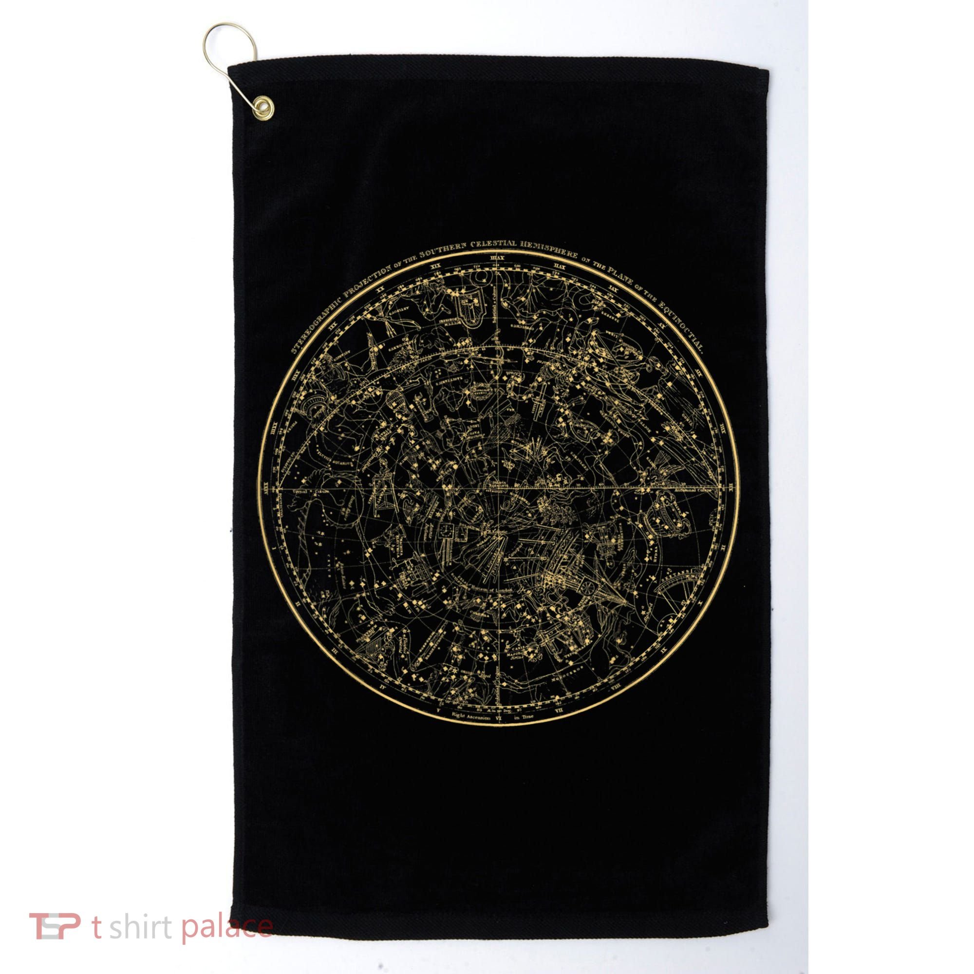 Constellations Map, Astronomy Astrology Mythology Golf Towel
