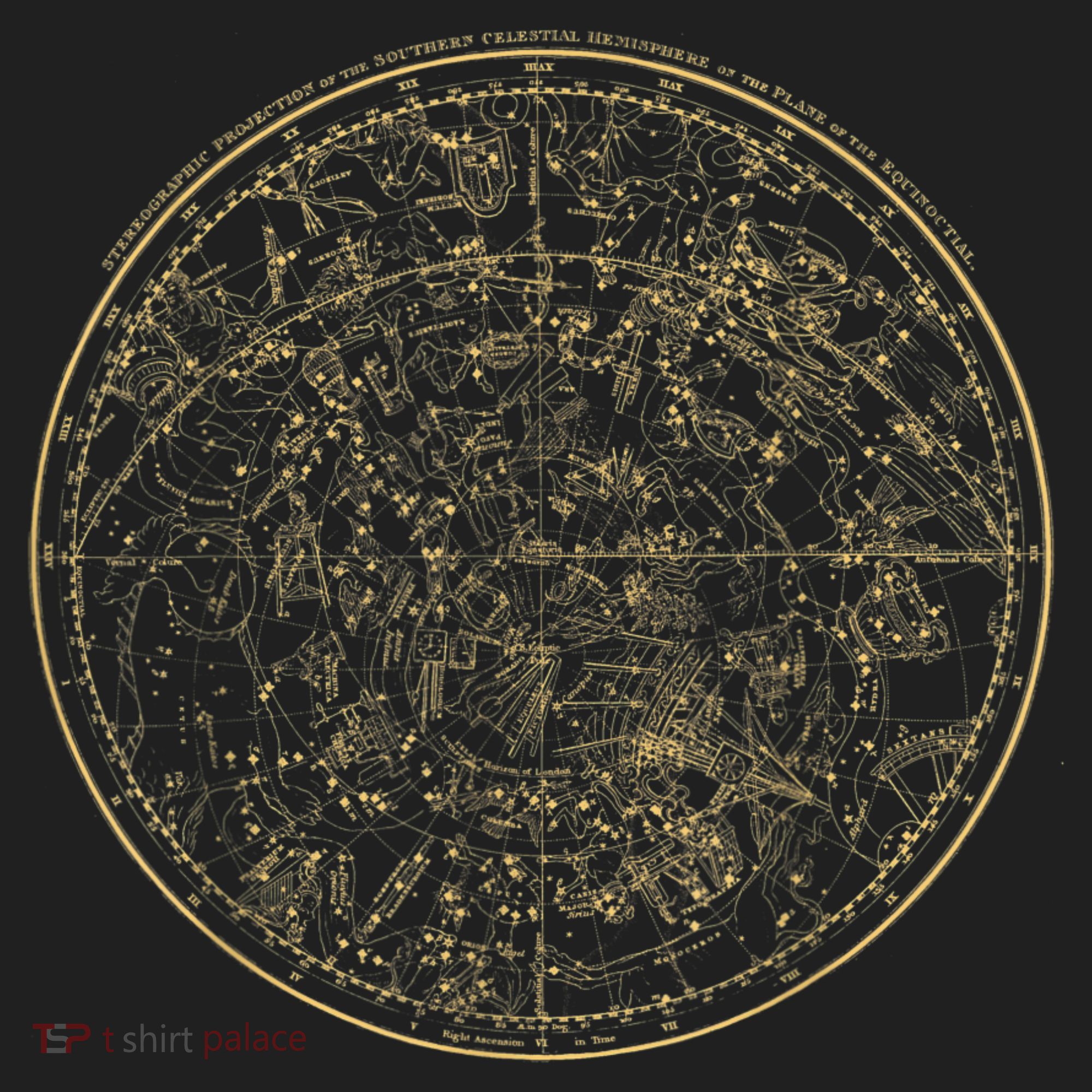 Constellations Map, Astronomy Astrology Mythology Golf Towel