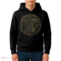 Constellations Map, Astronomy Astrology Mythology Kids Hoodie thumb 4
