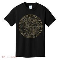 Constellations Map, Astronomy Astrology Mythology Kids T-Shirt thumb 0