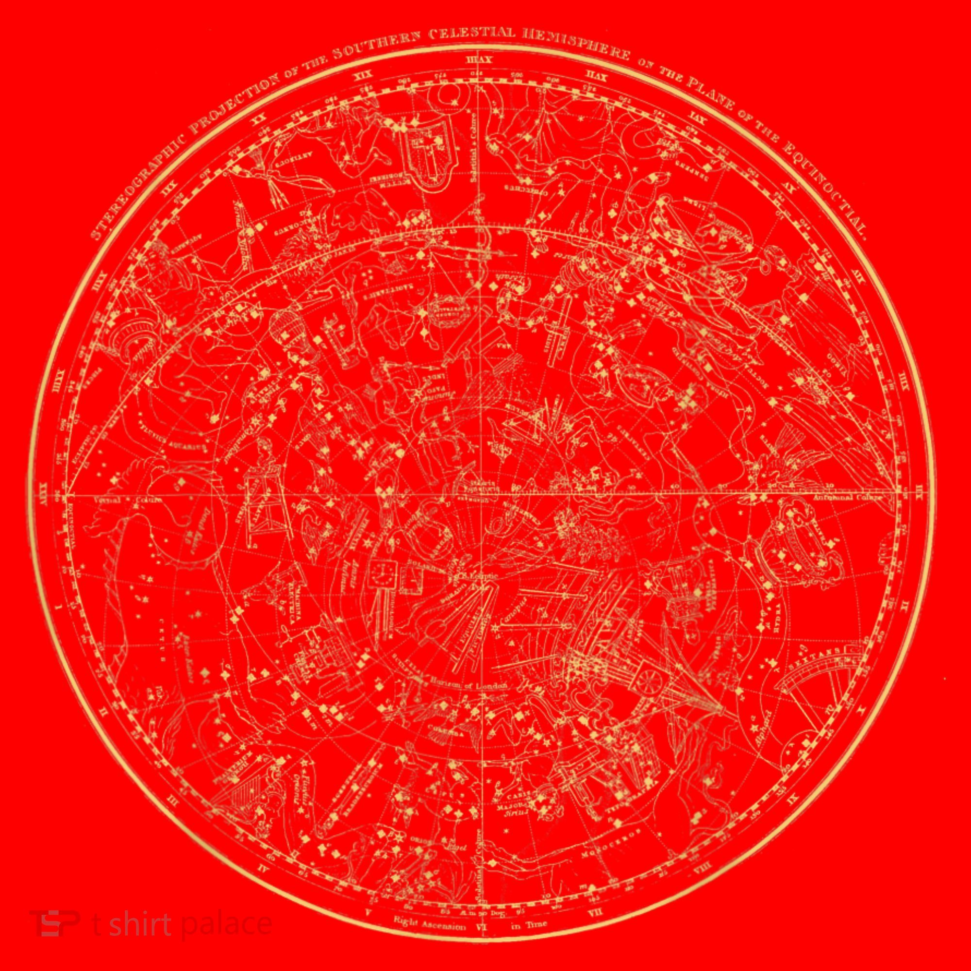Constellations Map, Astronomy Astrology Mythology Santa Hat