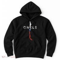 Chilean Map And Flag Distressed Chile Souvenir Hoodie thumb 0