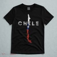 Chilean Map And Flag Distressed Chile Souvenir T-Shirt thumb 5