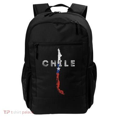 Chilean Map And Flag Distressed Chile Souvenir Backpack