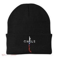 Chilean Map And Flag Distressed Chile Souvenir Beanie thumb 0