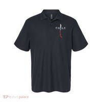 Chilean Map And Flag Distressed Chile Souvenir Polo thumb 0