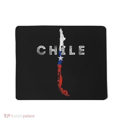 Chilean Map And Flag Distressed Chile Souvenir Mousepad