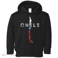Chilean Map And Flag Distressed Chile Souvenir Toddler Hoodie thumb 0