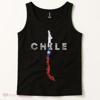Chilean Map And Flag Distressed Chile Souvenir Tank Top thumb 2