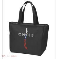 Chilean Map And Flag Distressed Chile Souvenir Tote Bag thumb 3