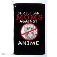 Christian Moms Against Anime Golf Towel thumb 0
