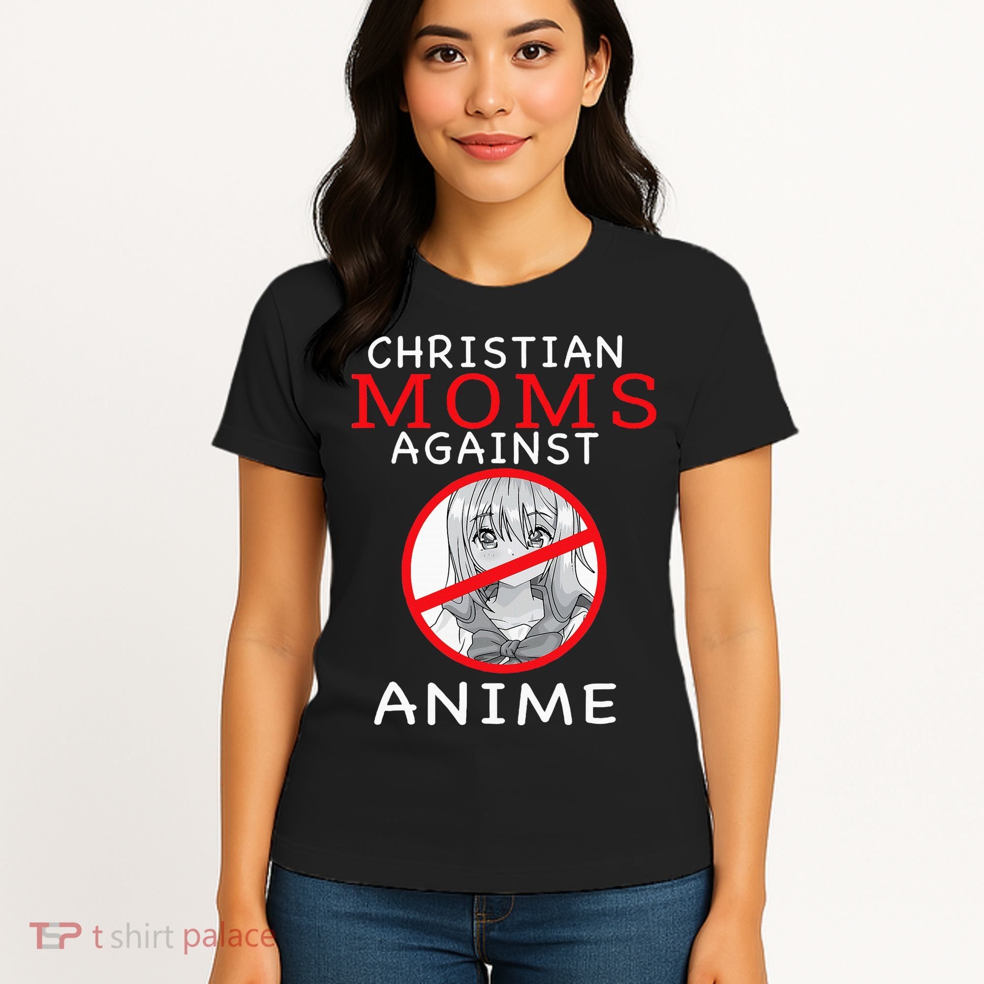 Christian Moms Against Anime Women's T-Shirt