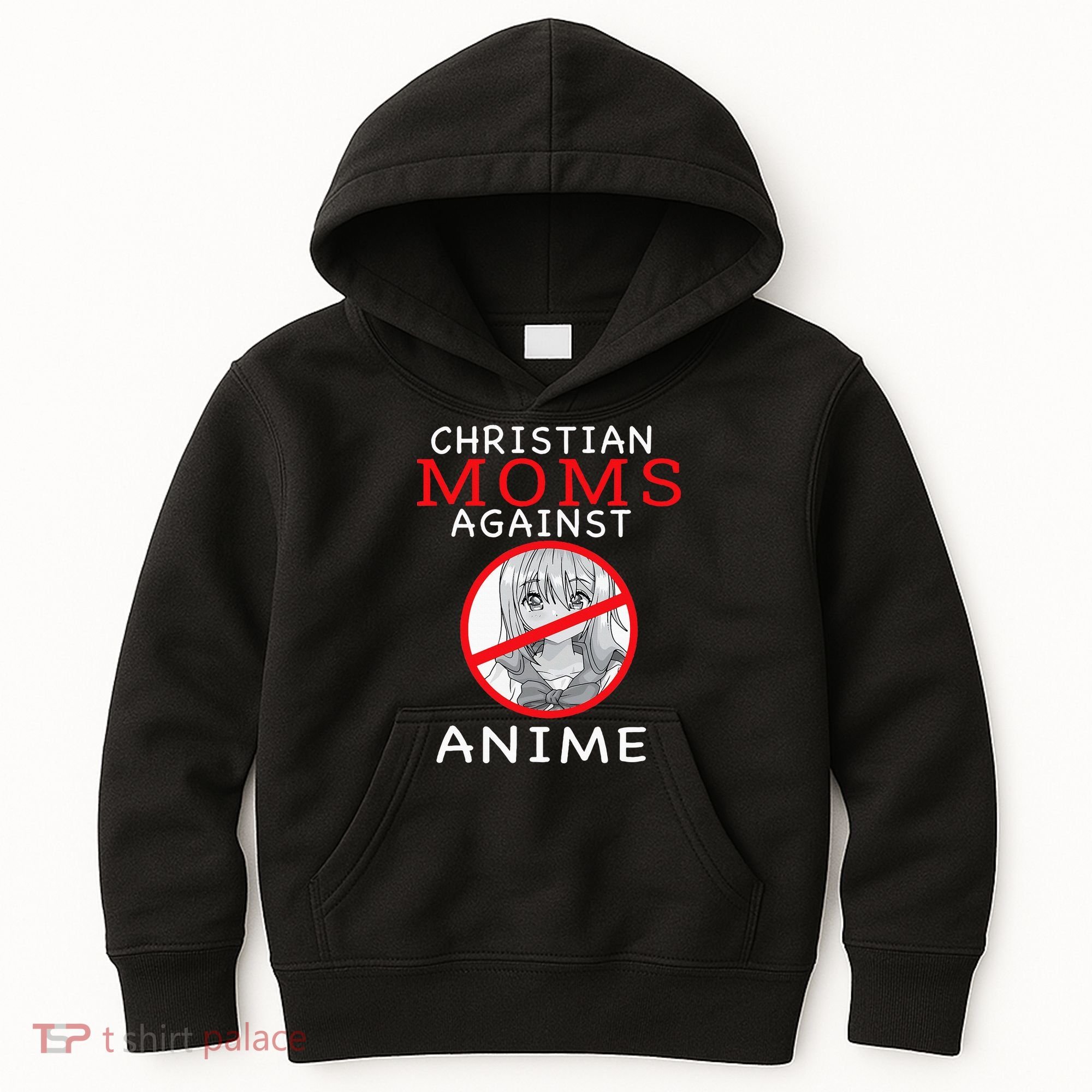 Christian Moms Against Anime Kids Hoodie