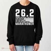 Cool Marathon Art Marathoner Running 26 2 Finisher Meaningful Gift Women's Sweatshirt thumb 0