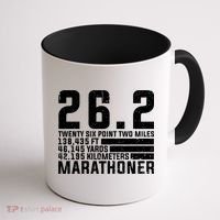 Cool Marathon Art Marathoner Running 26 2 Finisher Meaningful Gift Coffee Mug thumb 1