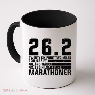 Cool Marathon Art Marathoner Running 26 2 Finisher Meaningful Gift Coffee Mug