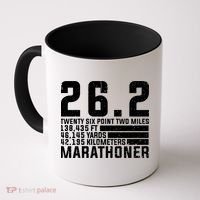 Cool Marathon Art Marathoner Running 26 2 Finisher Meaningful Gift Coffee Mug thumb 0