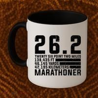 Cool Marathon Art Marathoner Running 26 2 Finisher Meaningful Gift Coffee Mug thumb 2