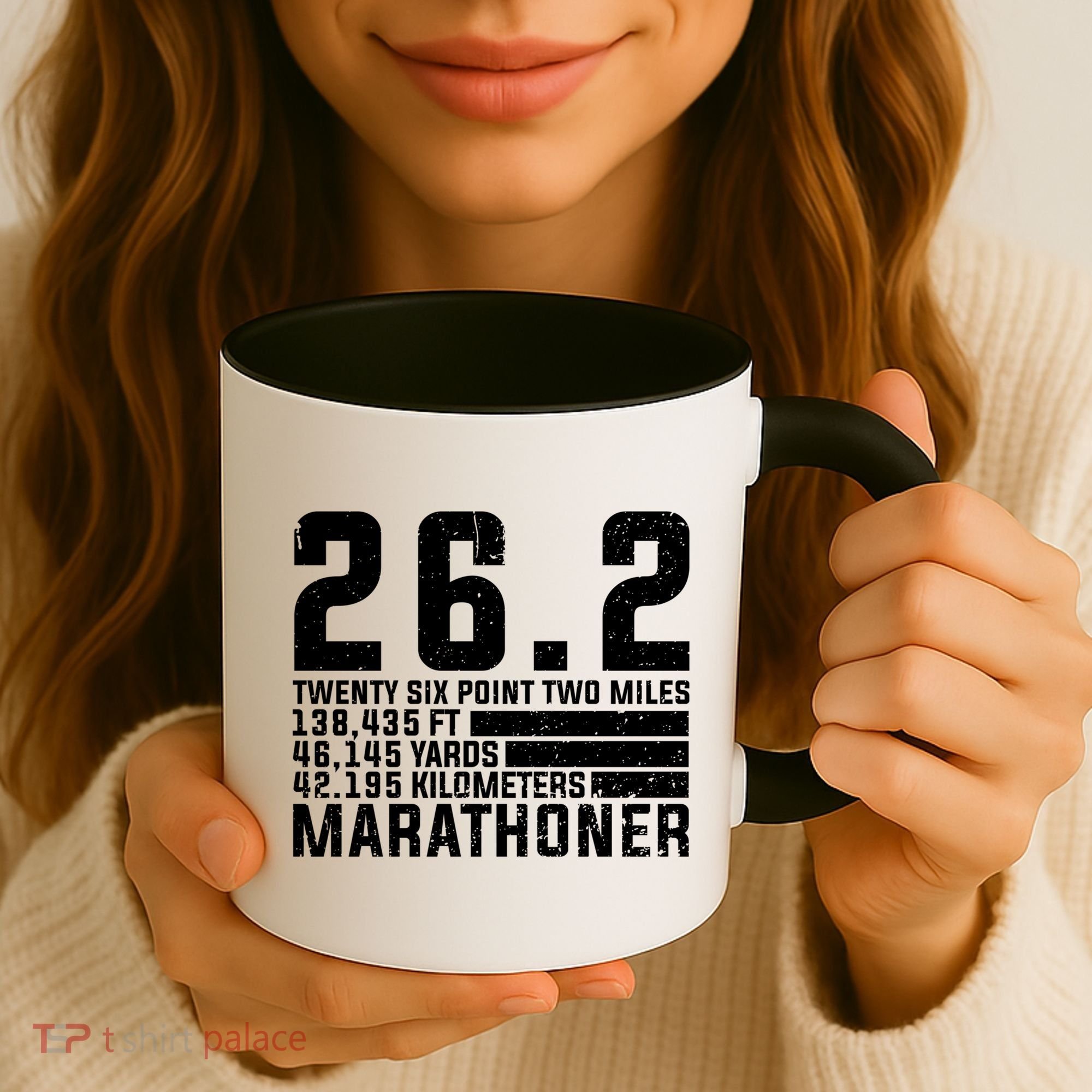 Cool Marathon Art Marathoner Running 26 2 Finisher Meaningful Gift Coffee Mug